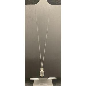 Wish Dandelion Pendant With Silver Tone Chain